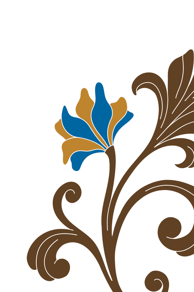 Decorative flower right